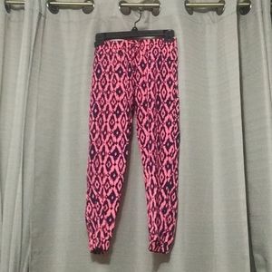 Girls flaming pink and blue pants
